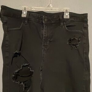 American Eagle Ripped Black Jeans